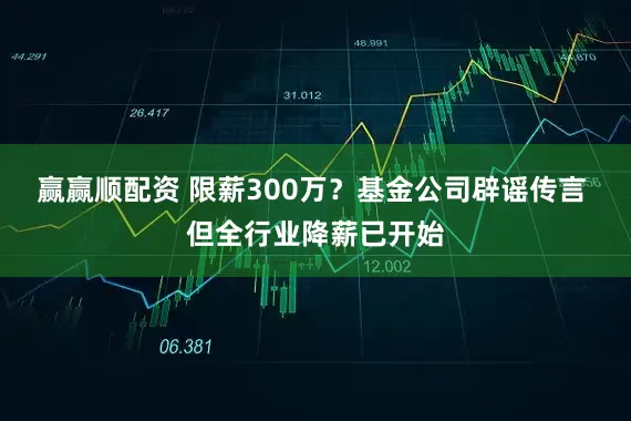 赢赢顺配资 限薪300万？基金公司辟谣传言 但全行业降薪已开始