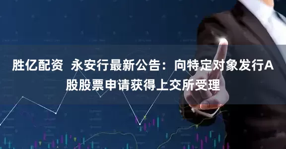 胜亿配资  永安行最新公告：向特定对象发行A股股票申请获得上交所受理